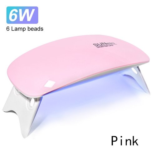 Image of 6W Mini Nail Dryer Machine Portable 6 LED UV Manicure Lamp Home Use Nail Lamp For Drying Polish Varnish With USB Cable