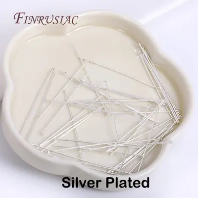 Image de Épingles à Œil Or 18K - 50 Pièces pour Création de Bijoux