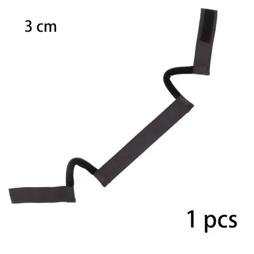 Image de Bande de Fusion Dentelle 3cm pour Perruque - Bandeau Noir avec Découpes d'oreille