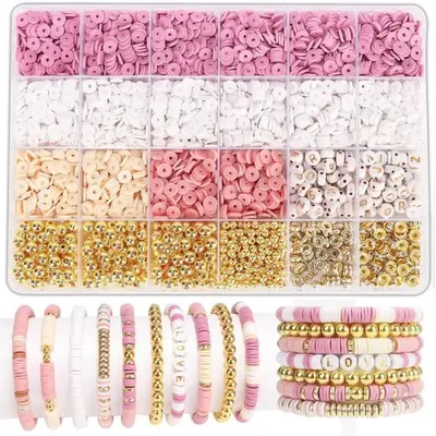 Image de Kit Bracelets Perles d'Argile - Création de Bijoux DIY