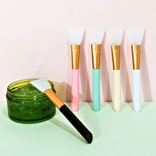 Imagen de Juego de 6 Pinceles Avanzados para Mascarillas Faciales de Silicona Natural, Suaves y Seguros para Todo Tipo de Piel, Sin Formaldehído