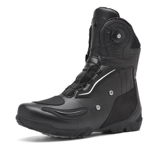 Zdjęcie Skórzane wodoodporne buty motocyklowe Buty motocyklowe Buty sportowe Sprzęt motocyklowy Buty rowerowe Retro Buty jeździeckie Motor Van