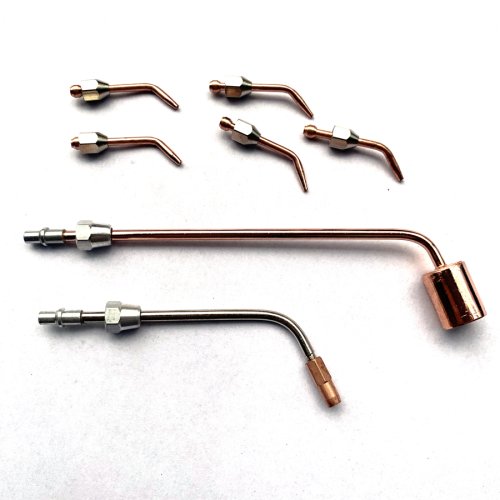 Imagen de Puntas de Antorcha Largas de Latón con Boquilla Grande para Herramienta de Joyería, Orfebre y Soldadura con Oxígeno - Soporte para Antorcha