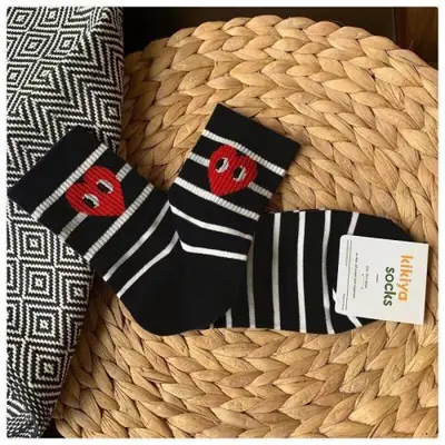Image de Chaussettes Sport Tendance Noir & Blanc
