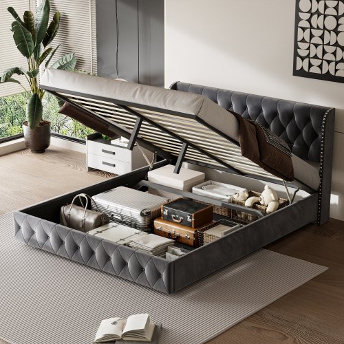 Bild von Komfortables Boxspringbett mit Stauraum – Ideal für Erwachsene & Jugendliche