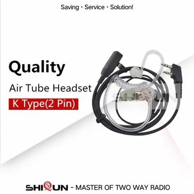 Image de Casque Talkie-Walkie UV K5 avec Micro et Tube Acoustique
