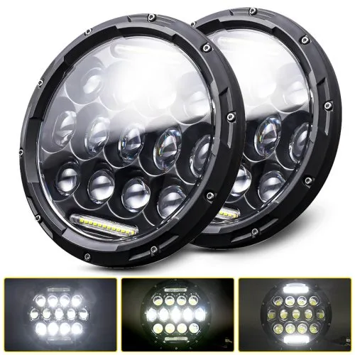 75W headlight balck