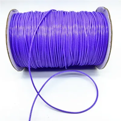 Image de Cordon de Coton Ciré - 0,5mm à 2mm - Idéal pour Bijoux