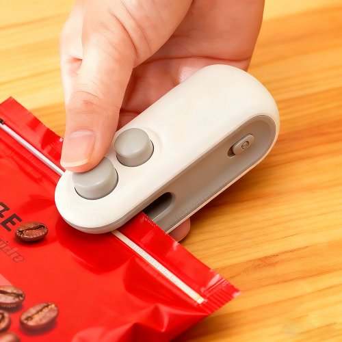 Imagen de Sellador de Bolsas Térmico Portátil para Alimentos - Mini Máquina de Sellado por Calor con Cierre Herético y Ahorro de Energía