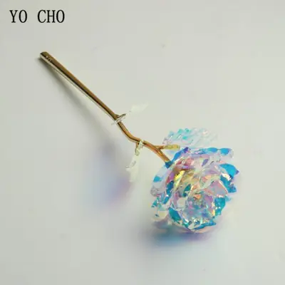 Image de Balance Rose Artificielle Or 24K - Cadeau Créatif