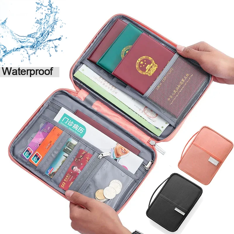 Image de Organisateur de voyage étanche pour passeport et documents