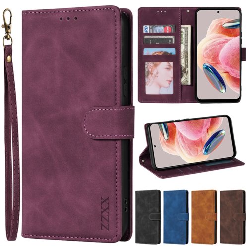 Imagen de Funda de Cuero Genuino con Cierre Magnético y Soporte para Tarjetas, Compatible con Xiaomi Redmi 14C, 13, 13C, 12C, 10, 10C, 9, 9A, 9C NFC, 9T, 8, 7A, A1, A2 Plus – Diseño Elegante y Protección Total