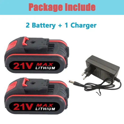 2 batterijen - oplader