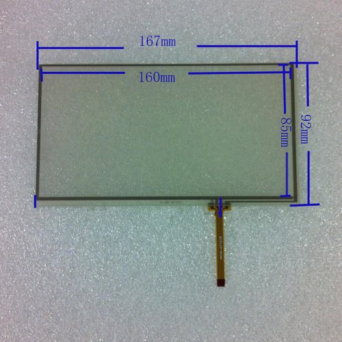 Image of 7.0 Inch 4-Line Touch Screen Digitizer Sensor Replacement for Nissan QY7221 Car DVD Player - High-Definition Touch Panel with Precise Response