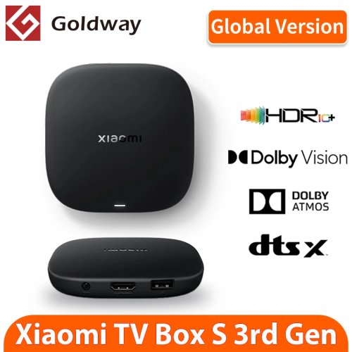 Afbeelding van Xiaomi Mi TV Box S 3e generatie wereldwijde versie 32 GB ROM 4K Ultra HD Bluetooth WiFi 6 Smart Mediaspeler Google TV Google Assistant