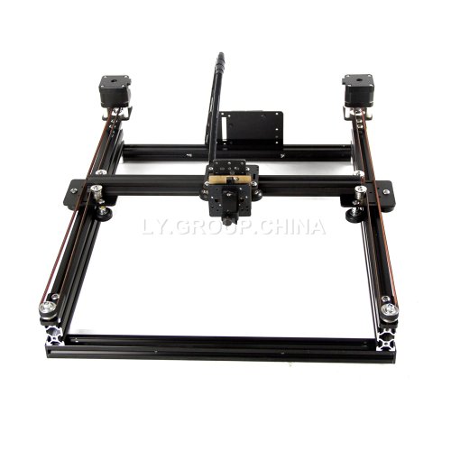 Imagen de DIY desmontado LY tipo marco cinturón polea pluma dibujo Robot máquina letras XY-plotter para bocetos escritura EBB placa base