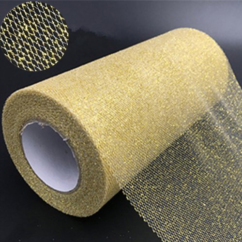 Afbeelding van Glanzende Tule Stof Rol van 15 cm x 22 meter - Perfect voor Tutu Rokken, Baby Shower Decoratie, Bruiloft en Verjaardagsfeestjes
