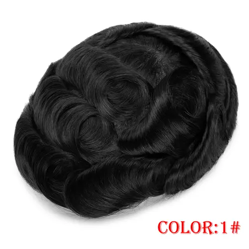 Image de Toupet Homme Cheveux Humains - Densité 130% Naturel