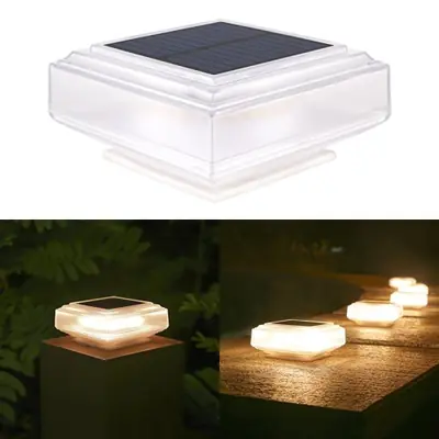 Image de Lampe Solaire LED pour Poteaux - Éclairage Extérieur Étanche