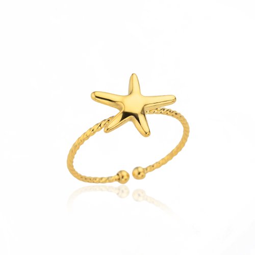 Afbeelding van Minimalistische Gouden Geometrische Ringen voor Vrouwen