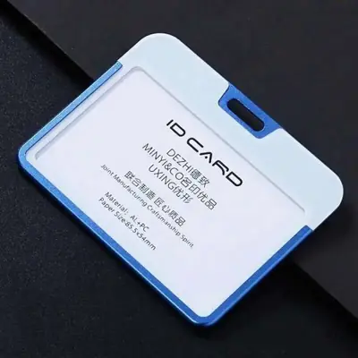 Image de Porte-Carte d'Identité Métal Luxe Double Face