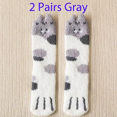 Image de Chaussettes douces à motifs animaux pour femmes