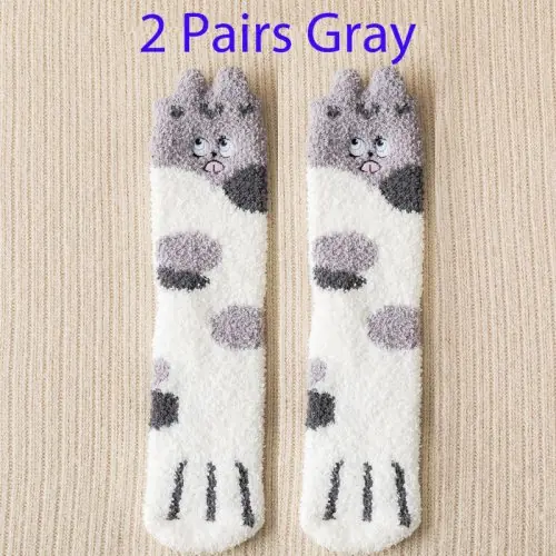 Image de Chaussettes douces à motifs animaux pour femmes