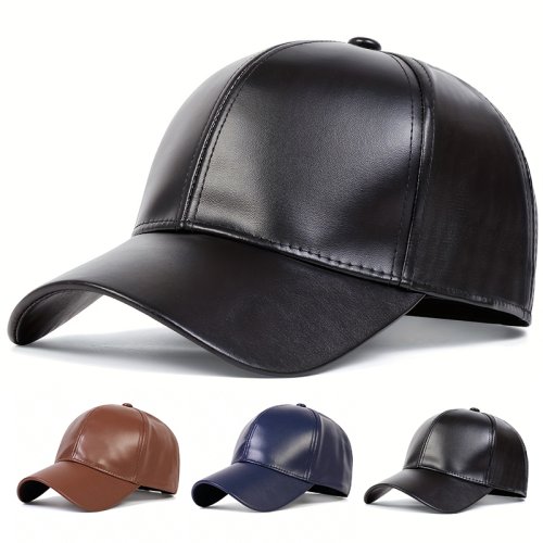 Image de Casquette Homme Cuir Hiver - Style Hip Hop & Décontracté