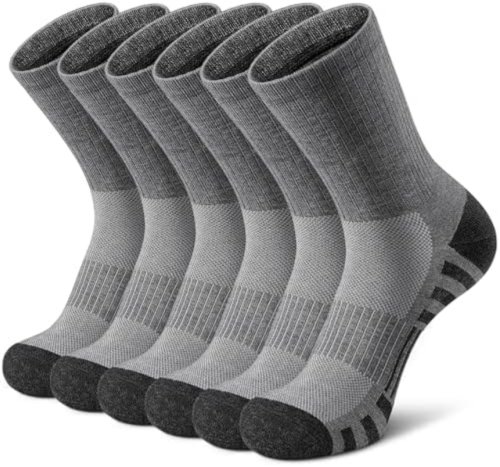 Bild von 8-teilige Sportsocken, dämpfende, atmungsaktive Laufsocken, leistungsstarke und langlebige Outdoor-Sportsocken für Damen und Herren