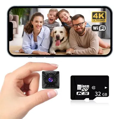 Image de Mini Caméra WiFi 6K Ultra HD - Surveillance Sans Fil