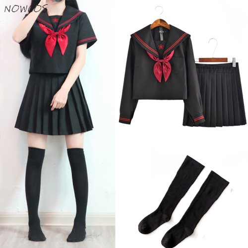 Bild von Japanische JK-Schuluniform – Dunkler Dämon & Sakura Herbststil