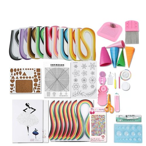 Afbeelding van Quilling Papier Set – Creatieve DIY Kit voor Handgemaakte Kunst