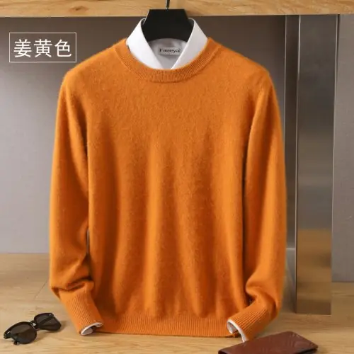 Image de Pull Cachemire Vison Homme - Élégant & Chaud