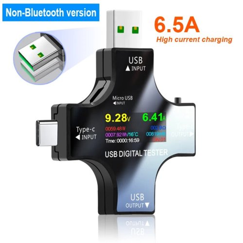 Image de Testeur USB-C PD Numérique 8A - Mesure Tension, Courant & Capacité