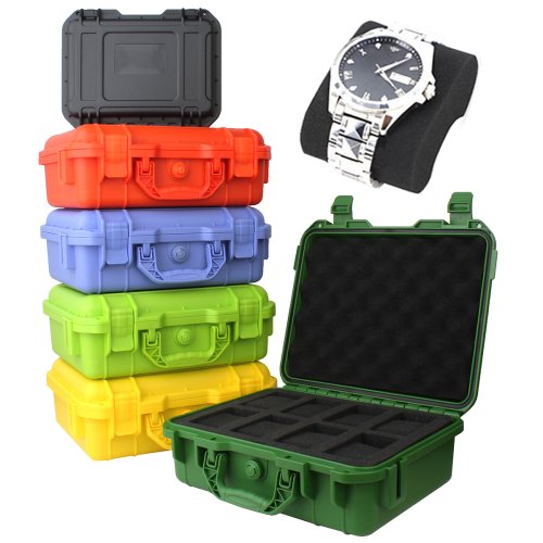 Image of 8-Grid High-End Watch Case Collection Watch Antique Protection Safety Box Colorful Sponge Thickened Moisture-Proof Box