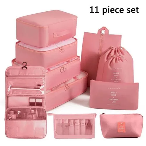Juego 11 piezas rosa