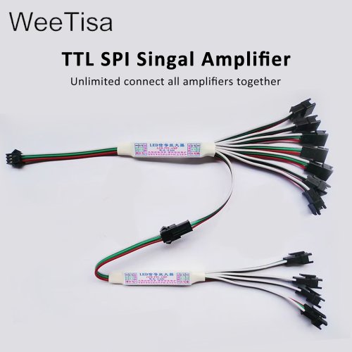 Image de Amplificateur LED TTL pour Bandes RGB WS2812B & SK6812