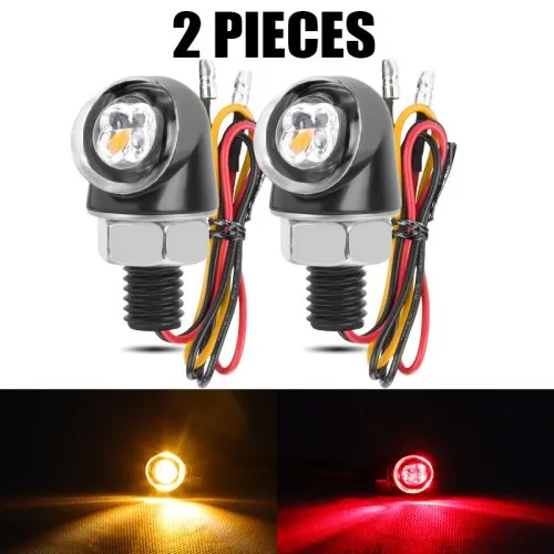 2pcs rood amber