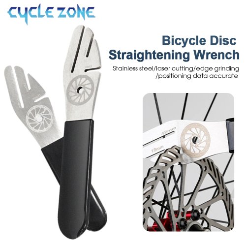 Afbeelding van Professionele Fiets Schijfrem Reparatie Tool – Roestvrij Stalen Remsleutel voor Road- en Mountainbikes met Afvlakking en Correctiesleutel