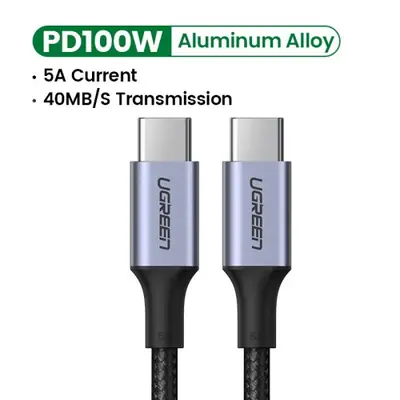 Image de Câble USB-C PD 100W Ugreen - Charge Rapide pour MacBook, iPad & Samsung