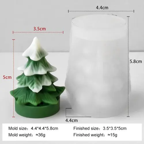 Image de Moule Silicone Mini Sapin de Noël - Bricolage Créatif