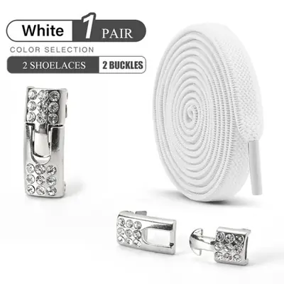 Image de Lacets Élastiques Sans Nœud - Faciles à Porter pour Toutes les Chaussures
