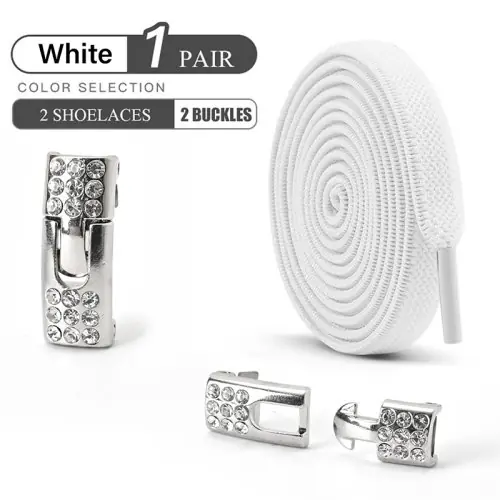 Image de Lacets Élastiques Sans Nœud - Faciles à Porter pour Toutes les Chaussures