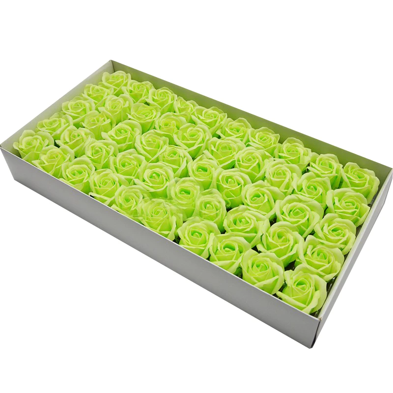 Immagine di 50 pezzi di fiori artificiali rose eterne fiori decorazione di nozze fai da te con teste di fiori per la festa di nozze Natale San Valentino