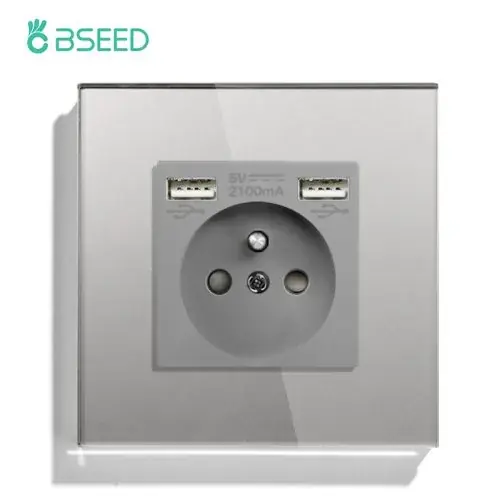 Double USB Gris