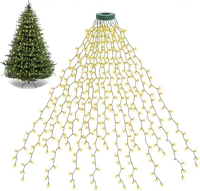 LED Kerstboom Verlichting – Magische Waterval Licht voor Tuin & Patio