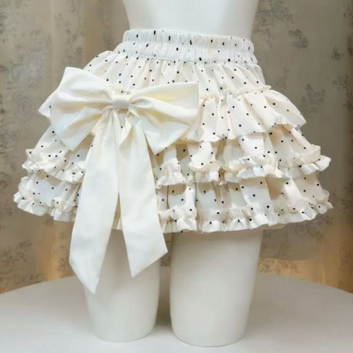 Image of Y2K Aesthetic Women's Harajuku Lace Cake Mini Skirt – High Waist Kawaii Streetwear with Vintage Ruffled Layers for Casual Cute Style