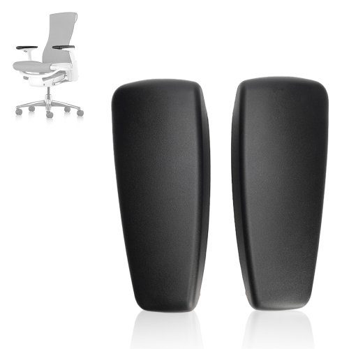 Image de Coussinets de Bras de Remplacement pour Chaise Herman Miller Embody - Noir