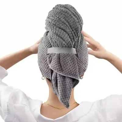 Image de Serviette de Séchage Cheveux Ultra Absorbante