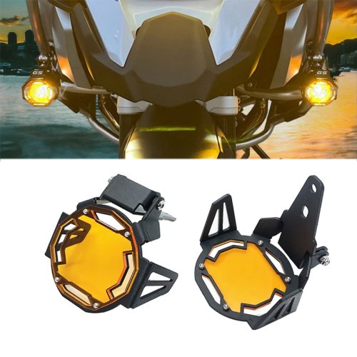Imagen de Protector de luz antiniebla abatible, cubierta protectora de rejilla compatible con BMW R 1250 GS R1250GS Adventure R1200GS LC R1200 GS ADV 2014-2023